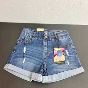 Women's high waisted jean shorts size medium